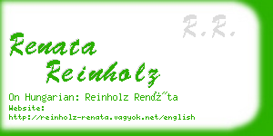 renata reinholz business card